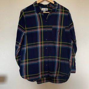 Navy Plaid Old Navy Button Down